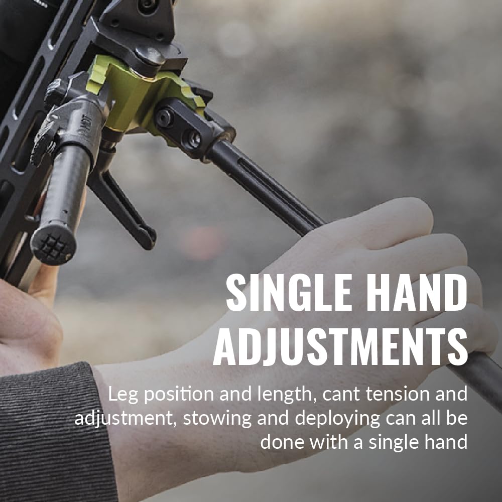 MDT Grnd-POD Pick Black cant adjustment enables stable shooting on uneven terrain.