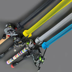 Elastic lanyard on rod sleeve for secure fit