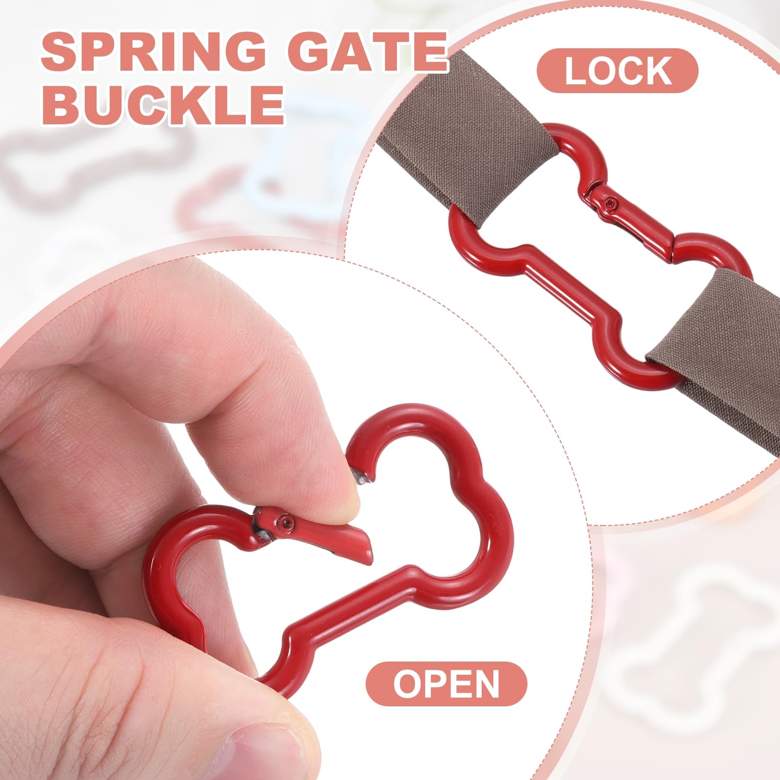 MECCANIXITY bone-shape clip fruit green enables quick tool access