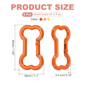 Meccanixity bone-shaped buckle clip in yellow keeps a water bottle within reach.
