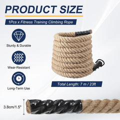 Meccanixity climbing rope removable hook provides secure mounting and quick setup.