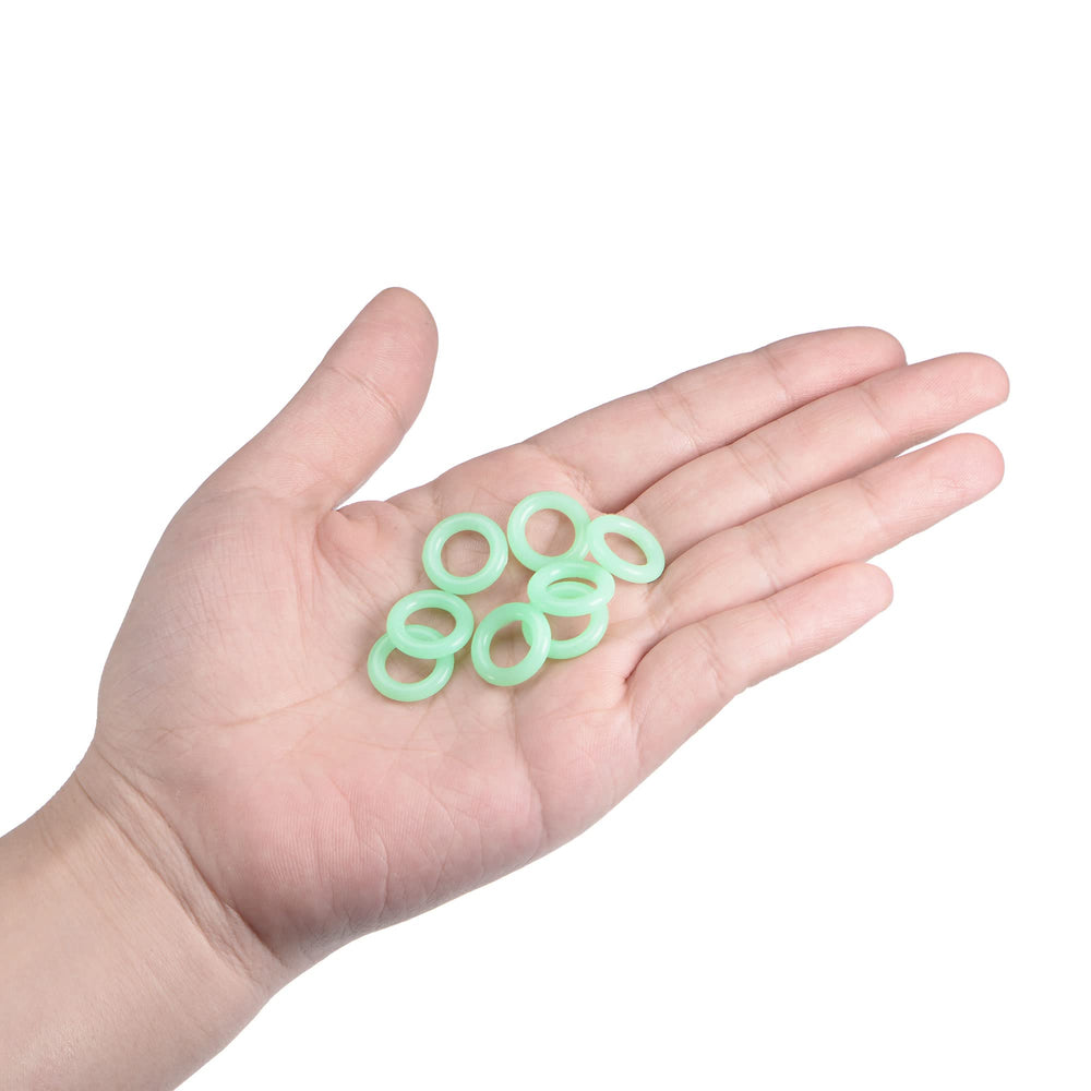 Tent stake rings attached to stake tops showing flexible silicone design