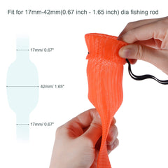 Meccanixity rod sleeve demonstrating fit for various rod diameters