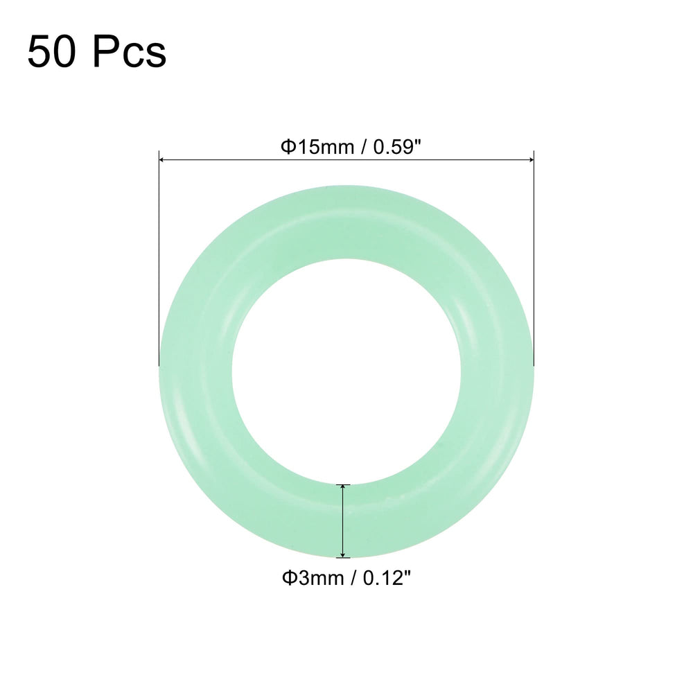 Close-up of MECCANIXITY fluorescent silicone O-rings on tent stakes