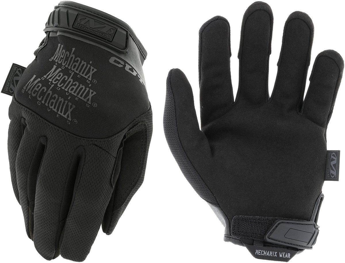 Mechanix Wear Pursuit D5 gloves palm close-up with blade-cut protection.