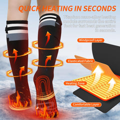 Mecmic heated socks deliver 360-degree heat coverage for full-foot warmth