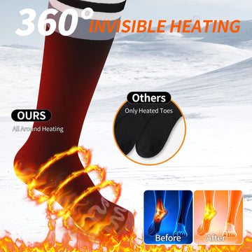 Mecmic heated socks utilize carbon fiber heat for fast warmth