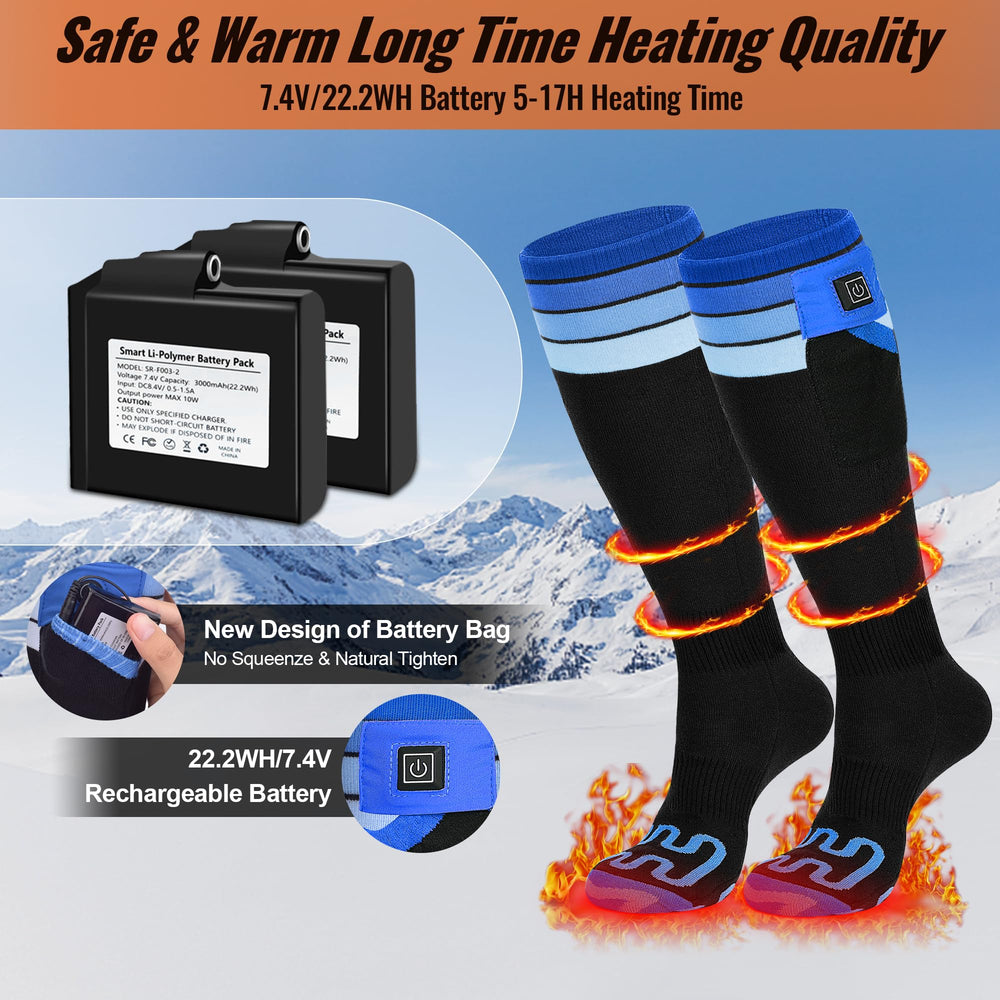 Mecmic heated socks offer five adjustable warmth levels.
