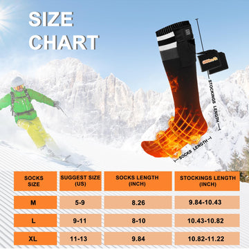 Mecmic heated socks ideal for hunting and hiking in cold conditions