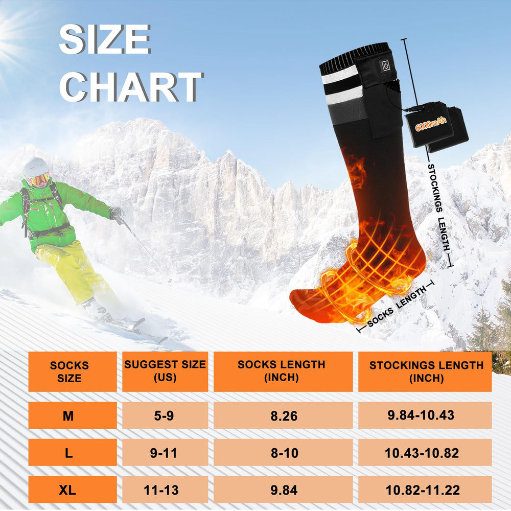 Mecmic heated socks ideal for hunting and hiking in cold conditions