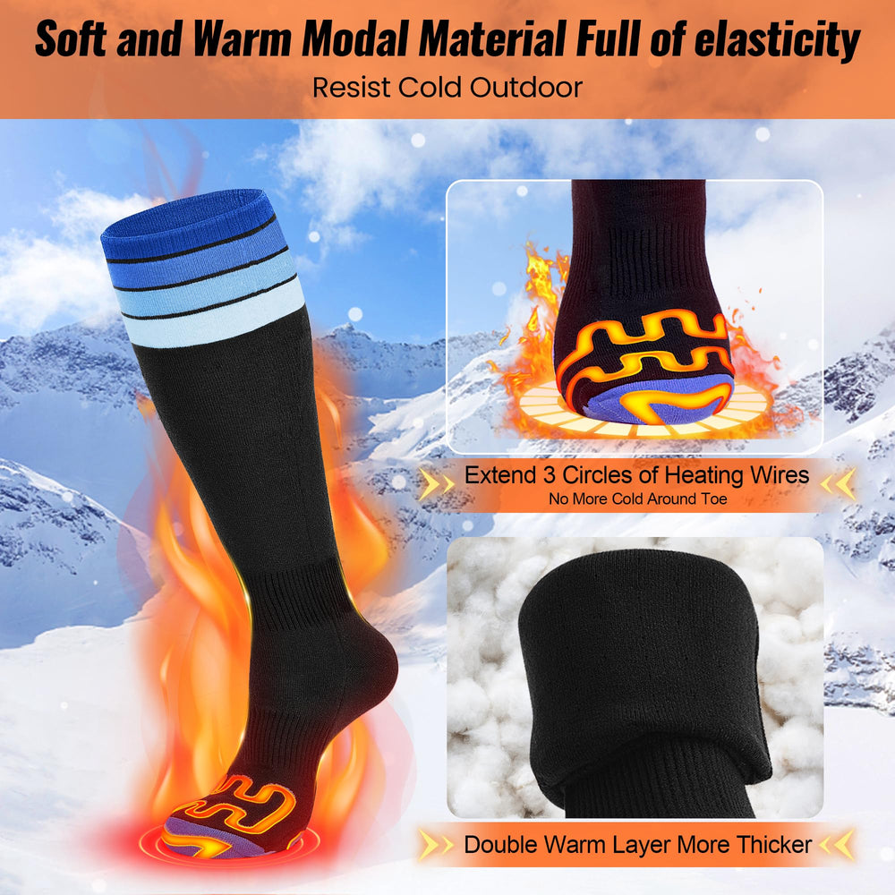 Mecmic heated socks are washable with a safe design.