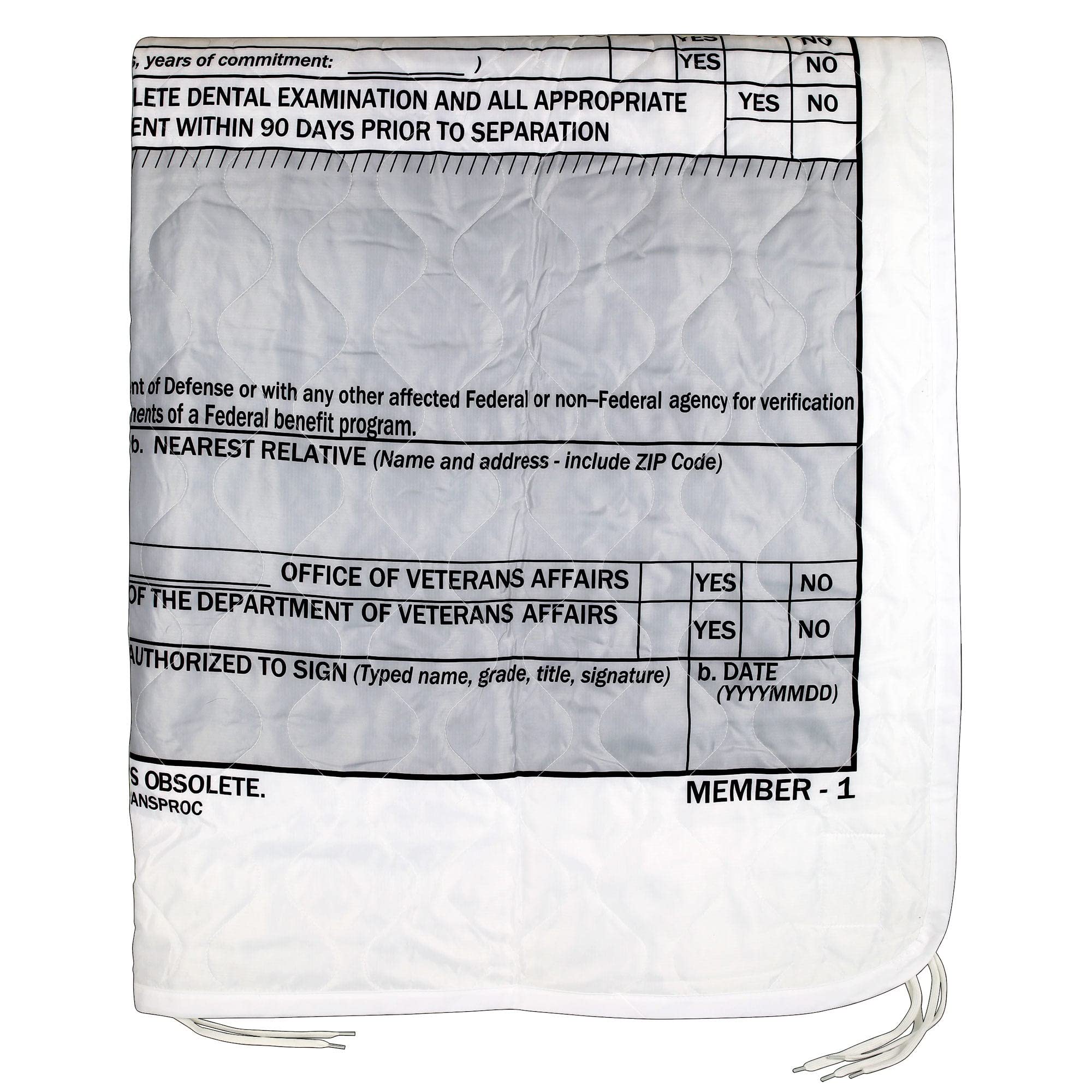 Medals of America DD214 Woobie Blanket emergency-use for quick shelter