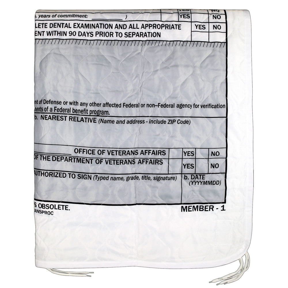 Medals of America DD214 Woobie Blanket emergency-use for quick shelter