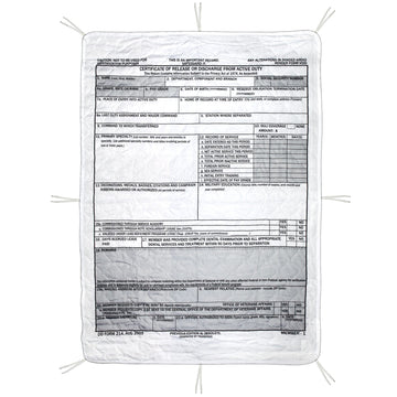 Medals of America DD214 Woobie Blanket folded for compact storage and portability