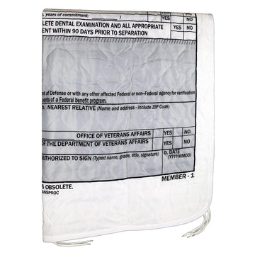 Medals of America DD214 Woobie Blanket machine washable for easy care