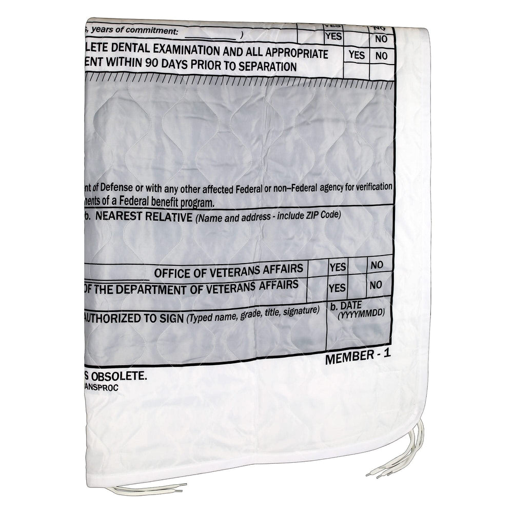 Medals of America DD214 Woobie Blanket machine washable for easy care