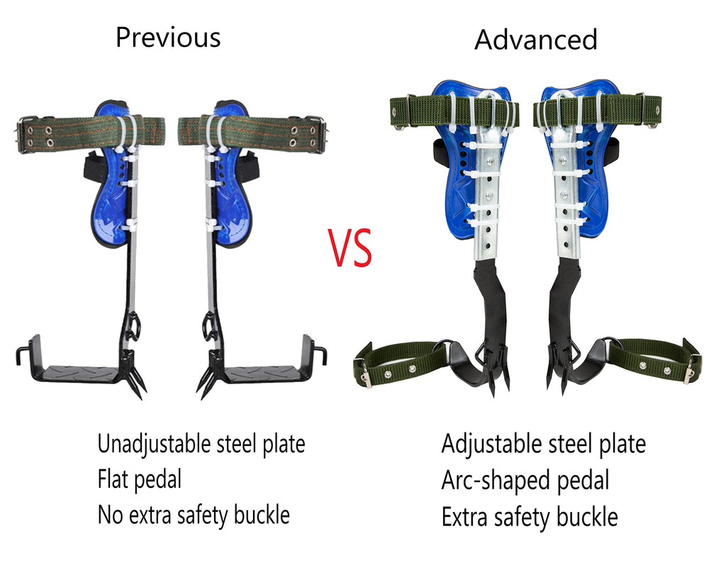 Medduw double-layer leg guards and buckles increase climbing safety.