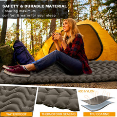 MEETPEAK Camping Pad ultralight weight aids backpacking and travel.