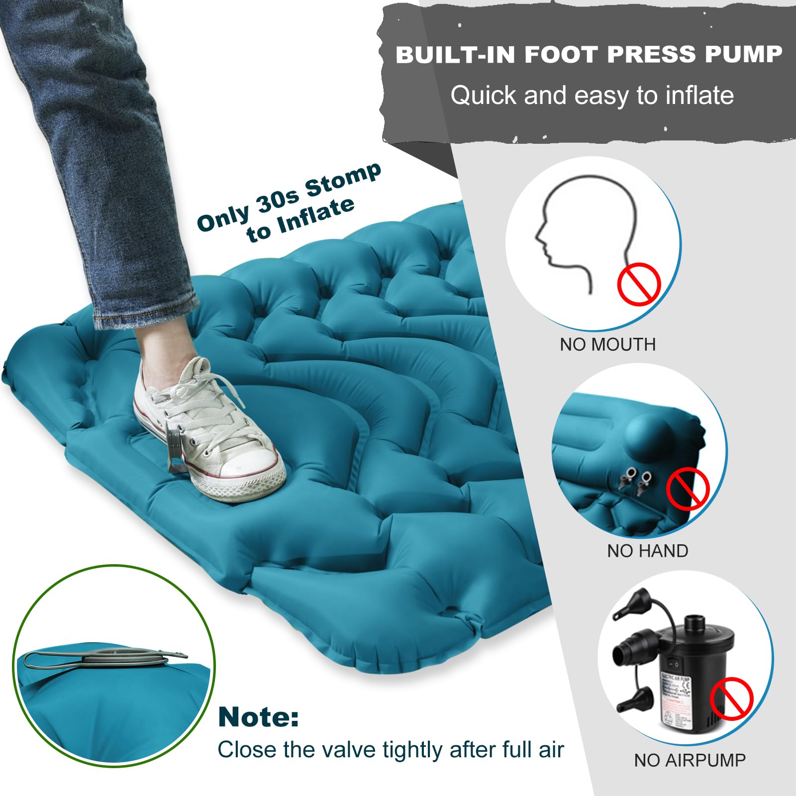 MEETPEAK heavy-duty-nylon ensures durable protection against rugged camping terrain.