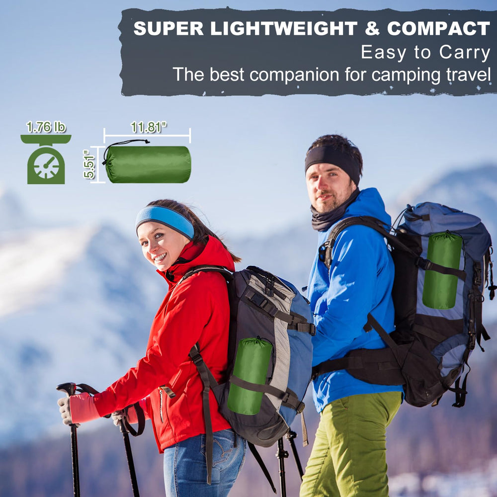 MEETPEAK snap-fasteners enable easy double-bed configuration for shared camping comfort