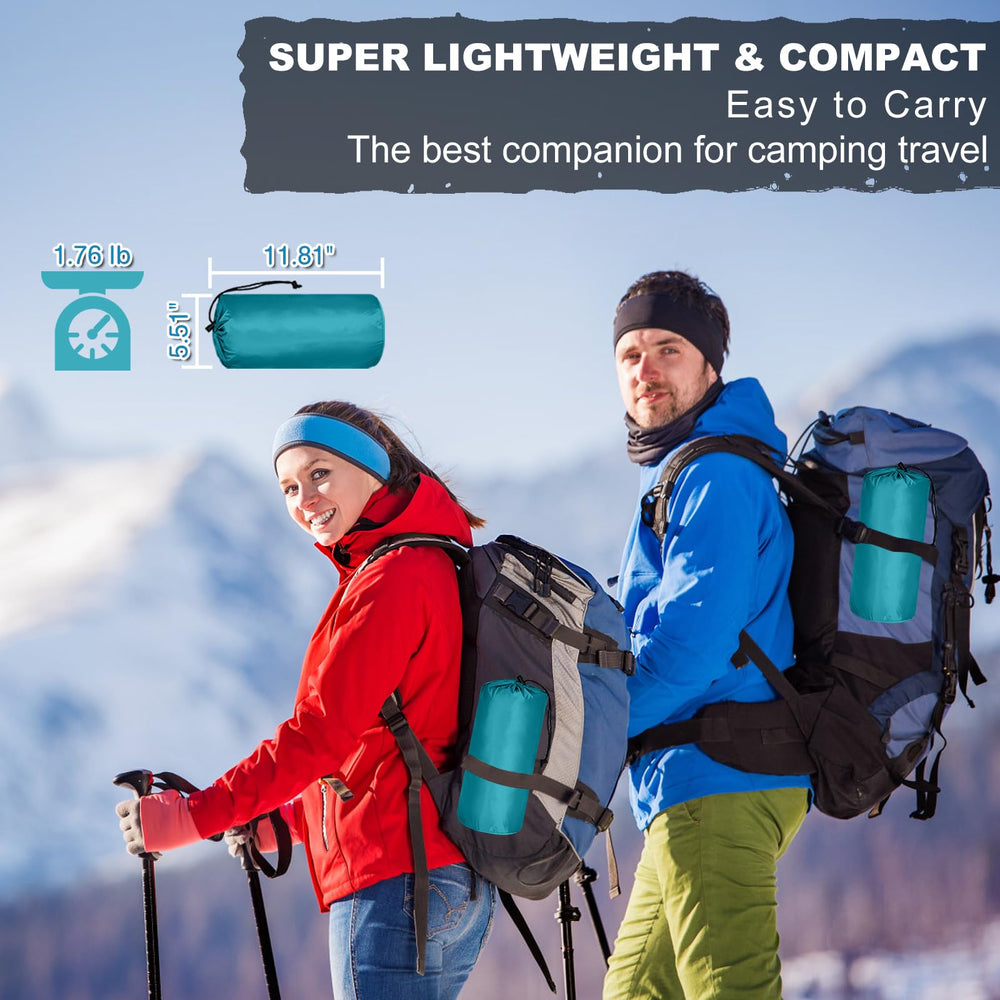 MEETPEAK two-pad-connectors let you form a double bed on-site.