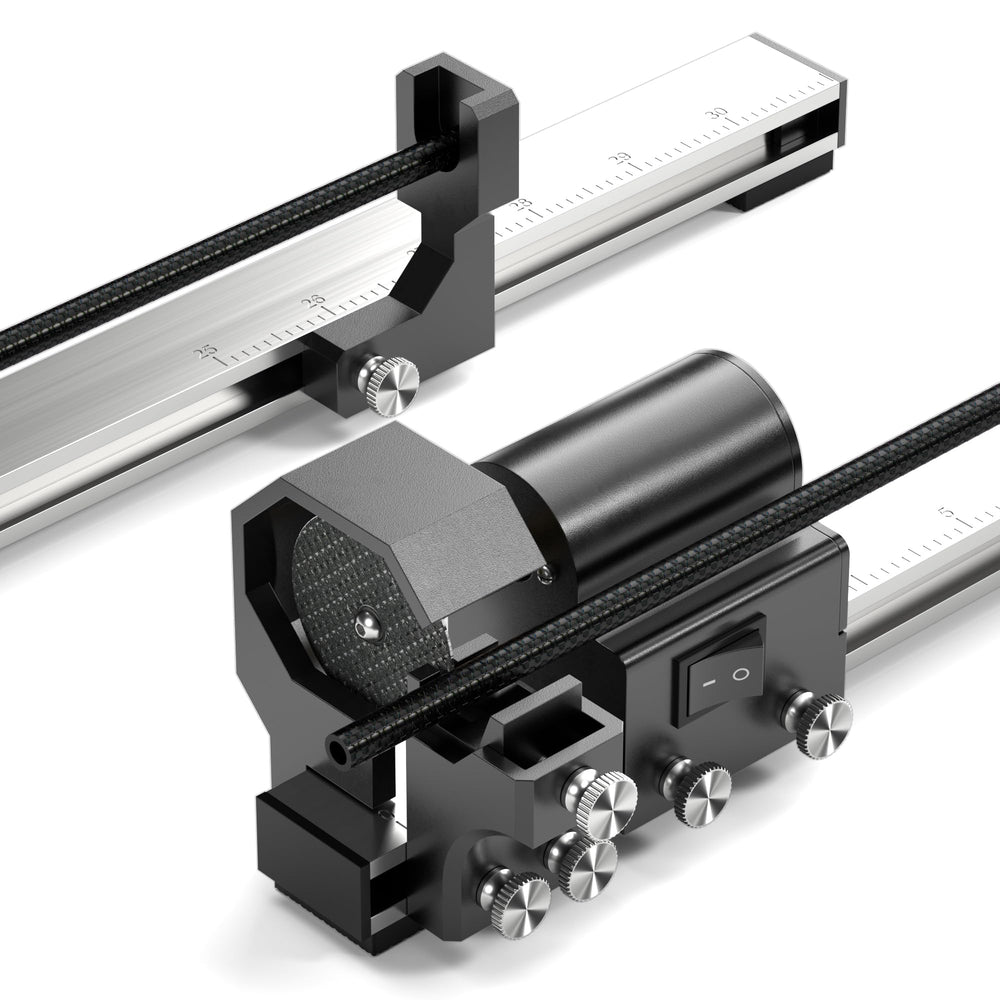 Mefape Arrow Saw on workbench with aluminum body for precise arrow cuts.