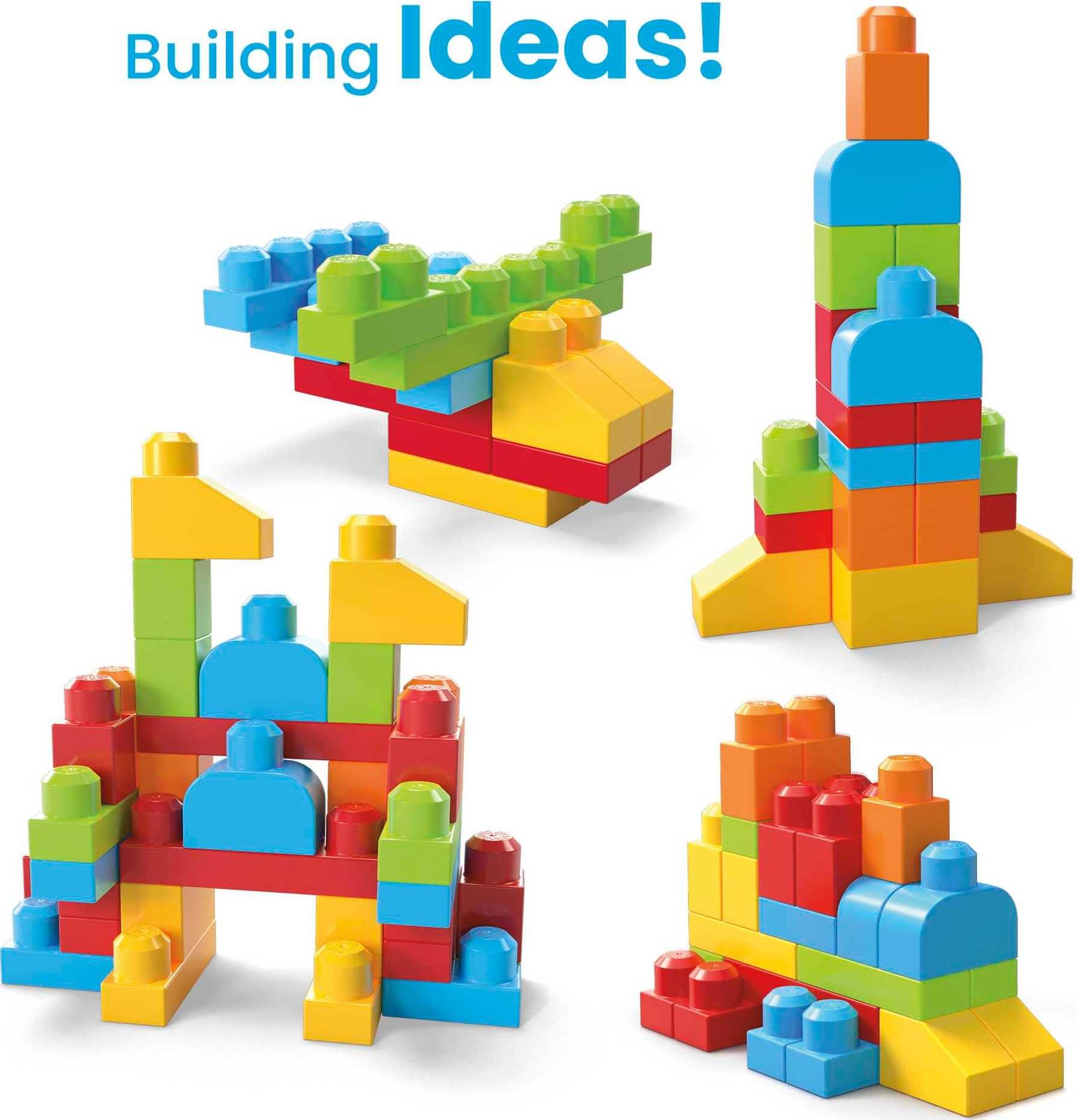 Mega Bloks Let's Build! Family-friendly set supports shared moments and cooperative building.
