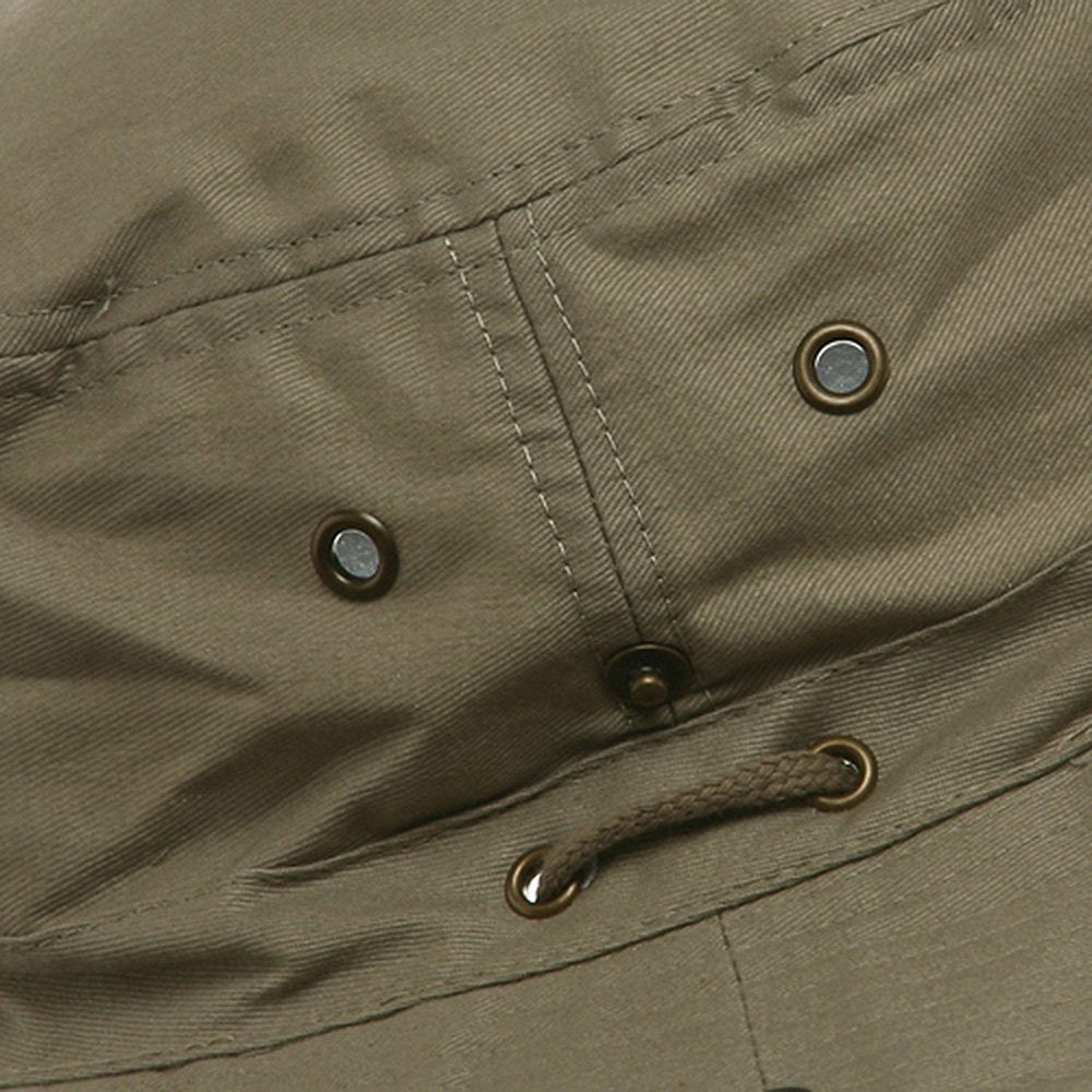 Mega Cap Fishing Hat brim detail and durable brushed twill for everyday wear.