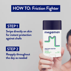 Megababe Megaman Friction Fighter Go travel packaging enables protection anywhere.