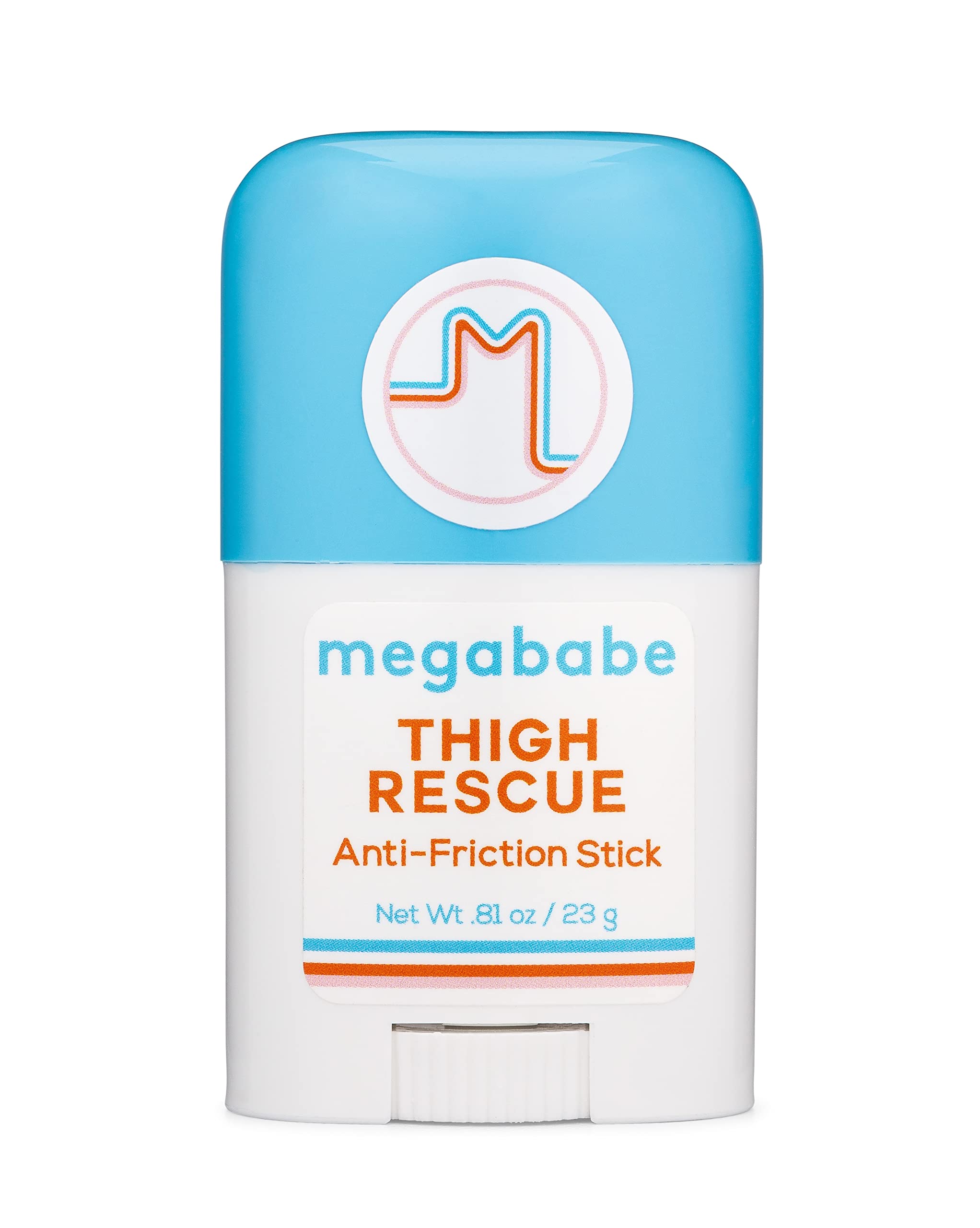 Megababe Thigh Rescue Mini stick for quick chafe protection on the go.