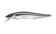 Megabass 110 Jerkbait front view highlights lifelike pattern for precise casting and enticing bites