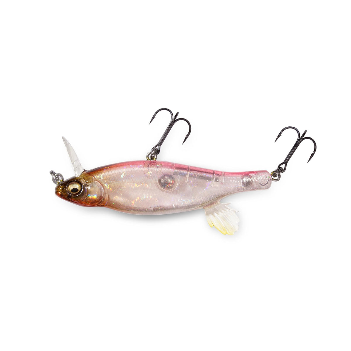 Megabass Anthrax SP-C GLX Cotton Wakasagi front view showing surface wakebait action.