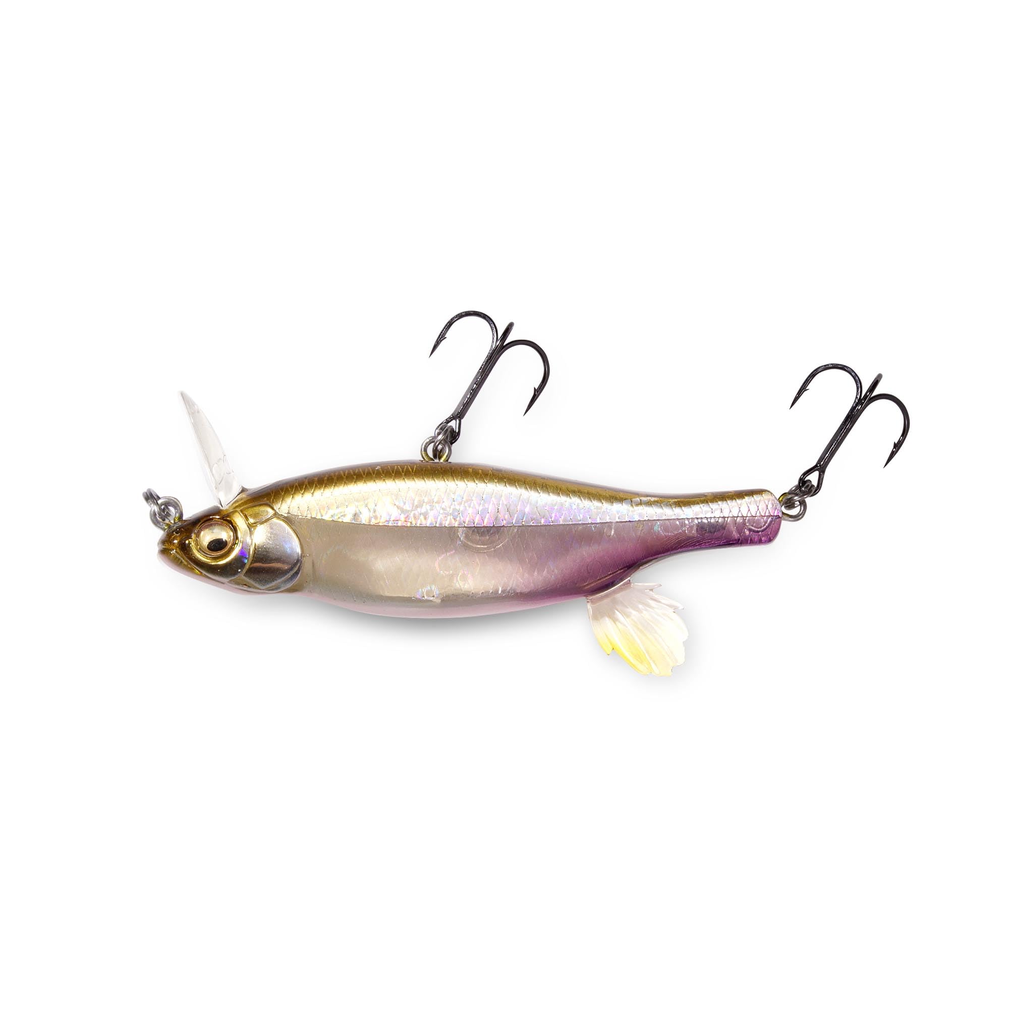 Megabass Anthrax SP-C ITO Wakasagi top view highlights compact floating profile for shallow retrieves.