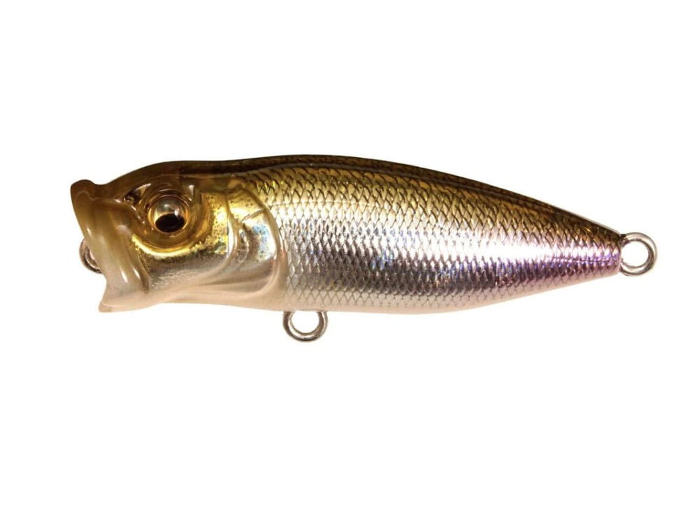 Megabass Baby Pop X Bahama Milk Pearl color increases visibility.
