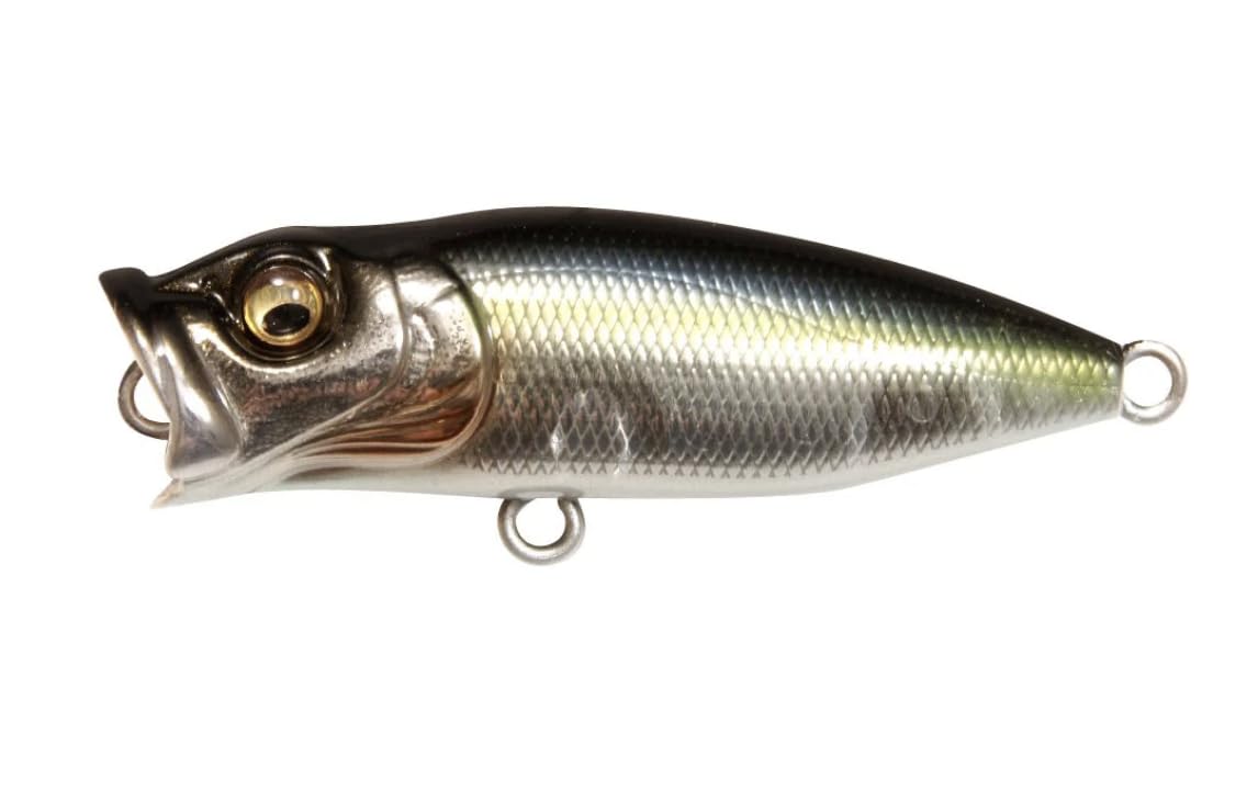 Megabass Baby Pop X enables longer casts for shallow-water stealth.