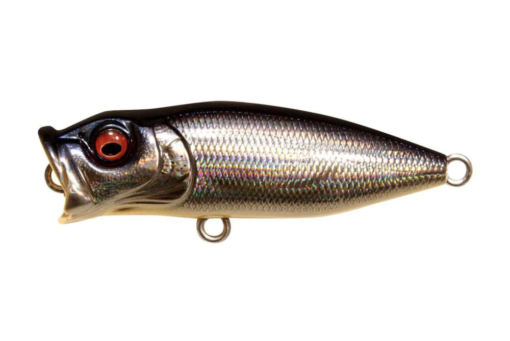 Megabass Baby Pop X sculpted cup design enhances spray and walk.