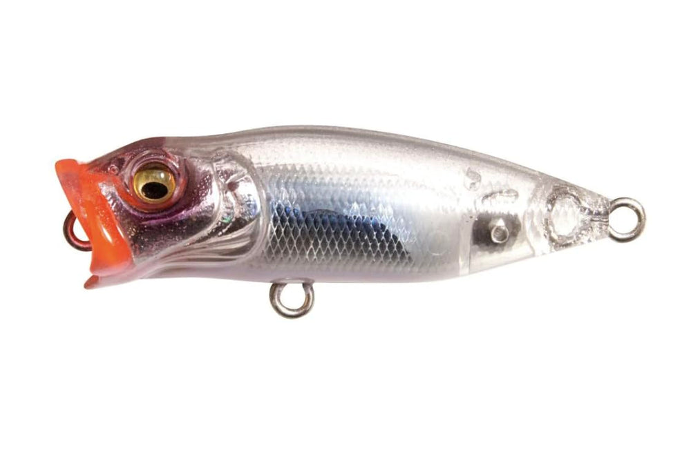Megabass Baby Pop X tail-weighted design increases casting distance.