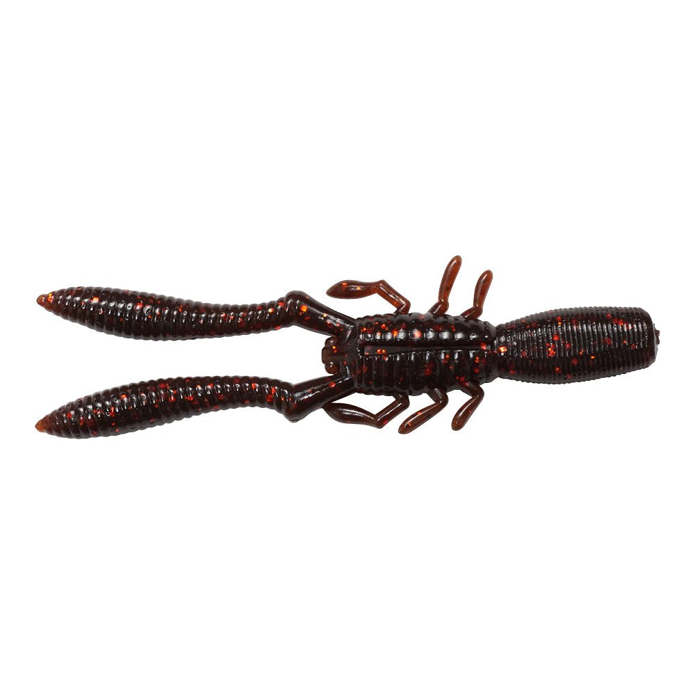 Megabass bottle shrimp lure, 4-inch prickly crab, lifelike crawfish action for bass