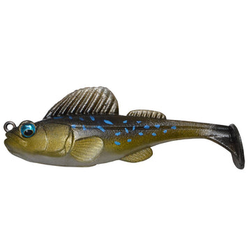 Megabass Dark Sleeper 2.4in angle view for tight-structure fishing.