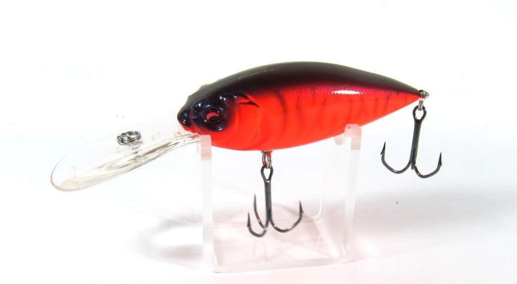 Megabass DEEP-X300 Viper Tiger lure, front view, illustrating deep-diving potential for structure-heavy waters.
