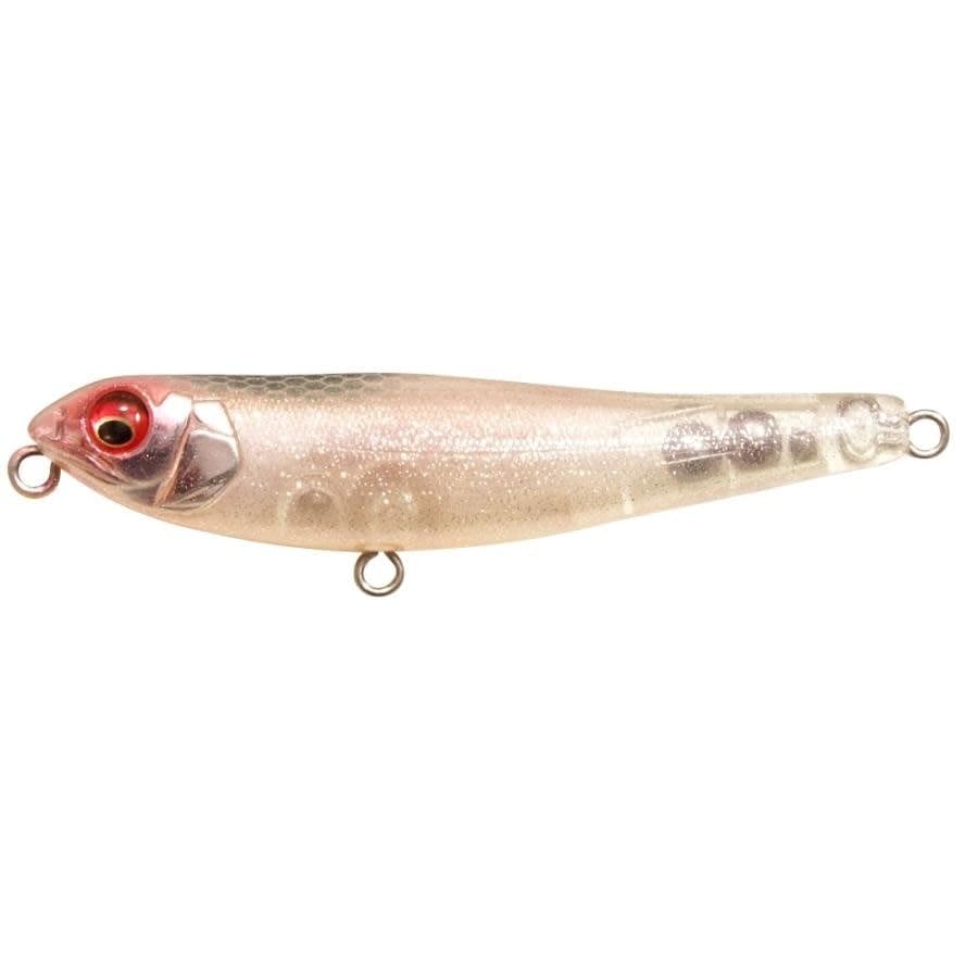 Megabass Dog X Jr COAYU BFS GLXS Spawn Cherry lure showing walking action for precise casting