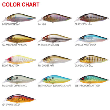 Megabass Flap Slap LBO Blue Mint Shad in-water view emphasizes bright finish and dynamic action