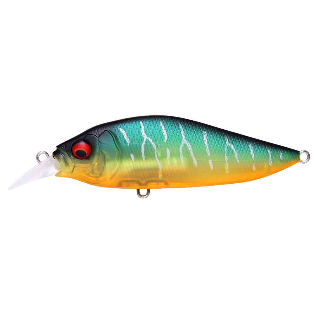 Megabass Flap Slap LBO lure see-through matte tiger with rolling action for long casts