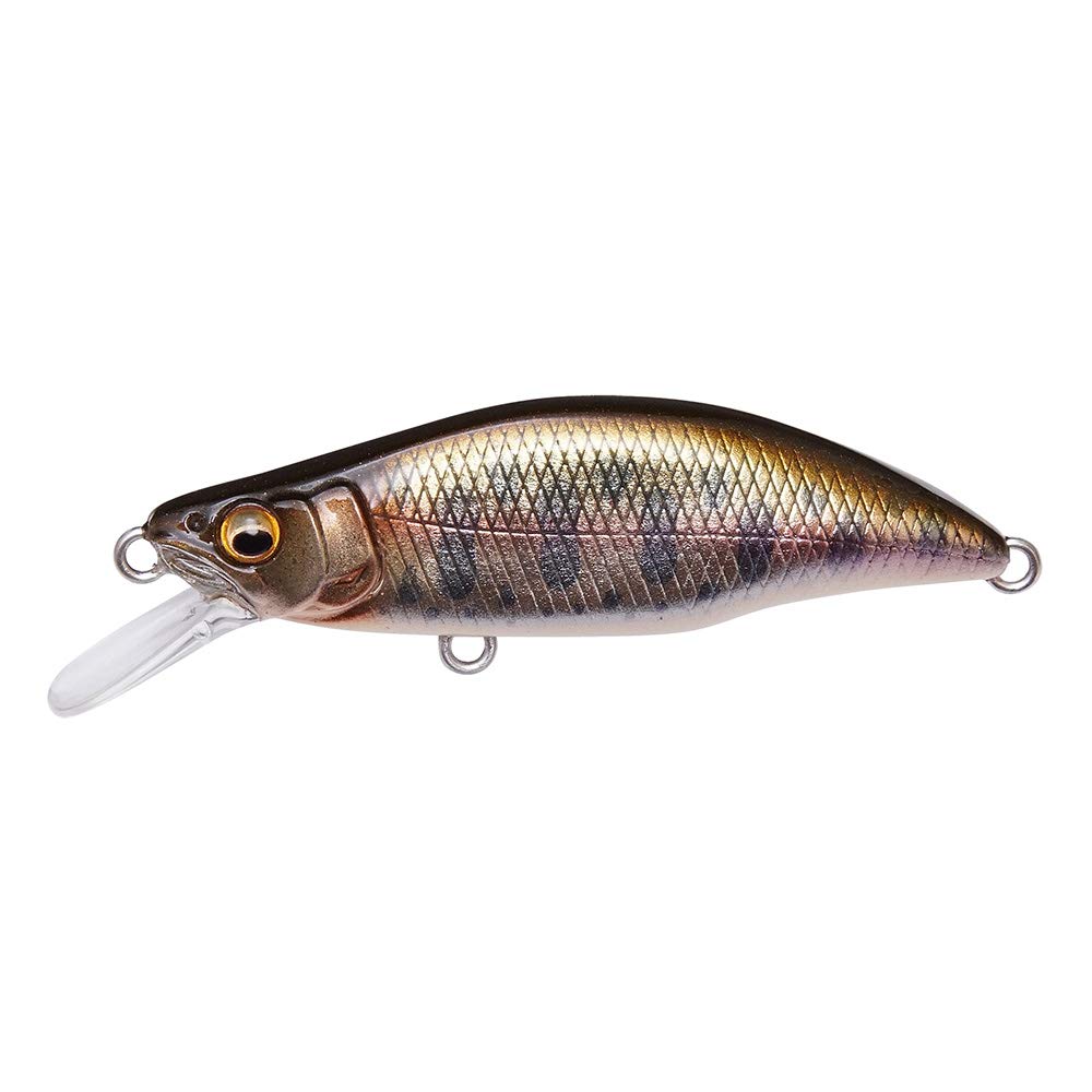 Megabass GH46 LZ Highland WAKASAGI II front view highlights fast sinking action for accurate casts.