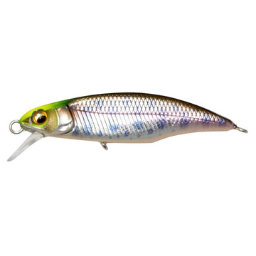 Megabass Great Hunting 45 FS Yamame front view showing compact, fast sinking lure for trout