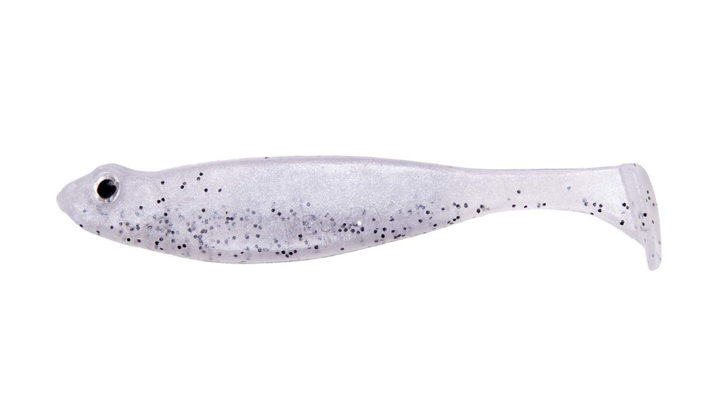 Megabass Hazedong Shad 3in paddletail soft bait in Shio Kosho color for finesse fishing in pressured water