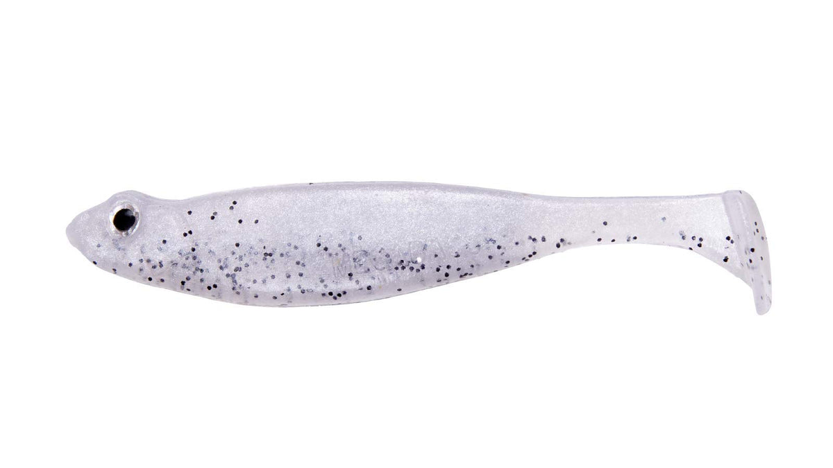 Megabass Hazedong Shad 3in paddletail soft bait in Shio Kosho color for finesse fishing in pressured water