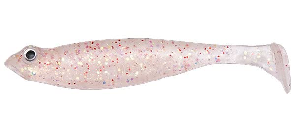 Megabass Hazedong Shad 4.2" Green Pumpkin Blue gliding with lifelike motion