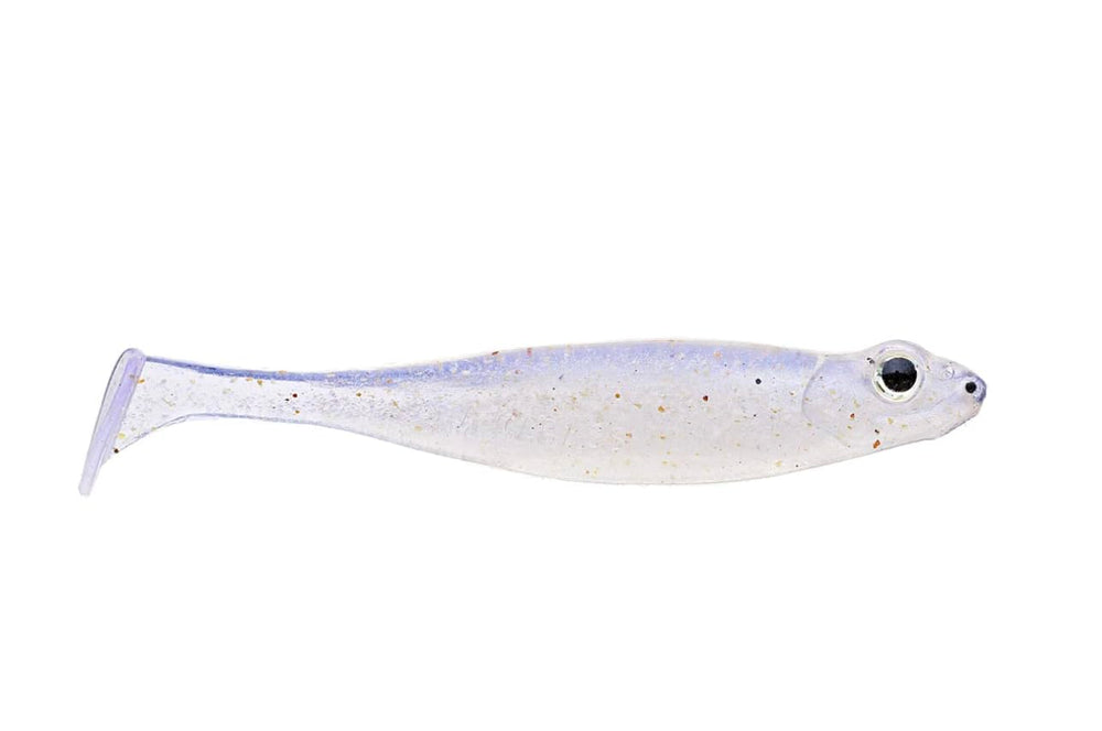Megabass Hazedong Shad paddletail Ghost Shad for realistic action and bass fishing.
