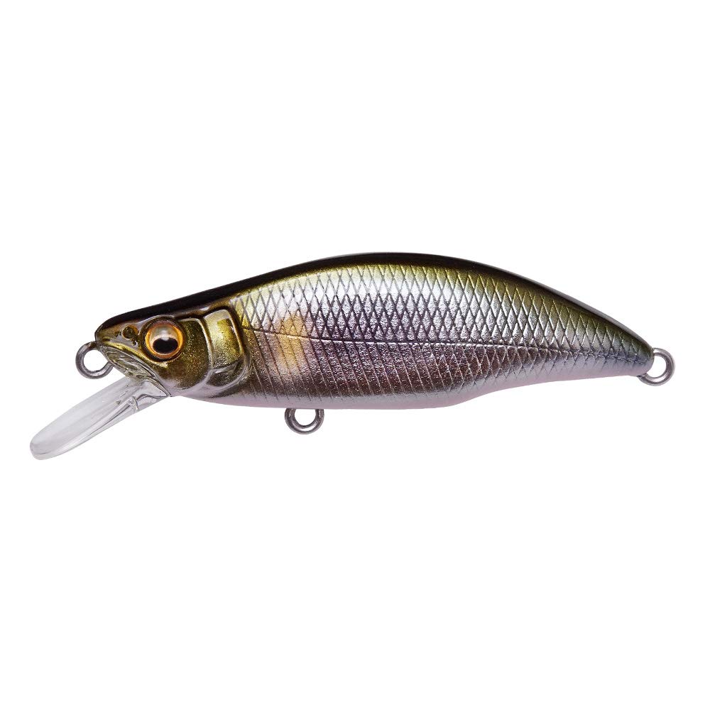 Megabass Humpback 46 Takumi Ayu side view highlights fast sinking for accurate casting